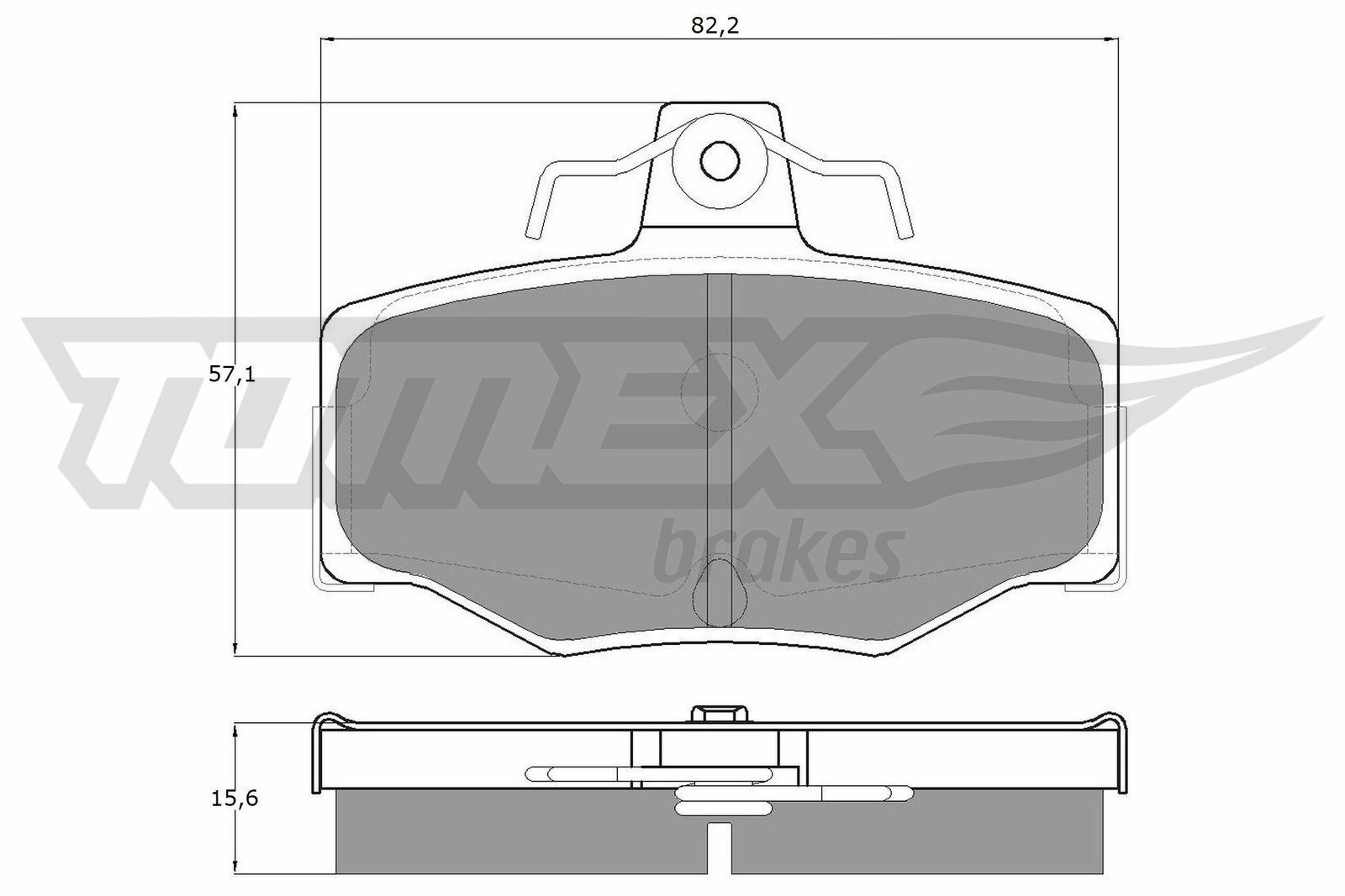 Sada brzdových platničiek kotúčovej brzdy TOMEX Brakes